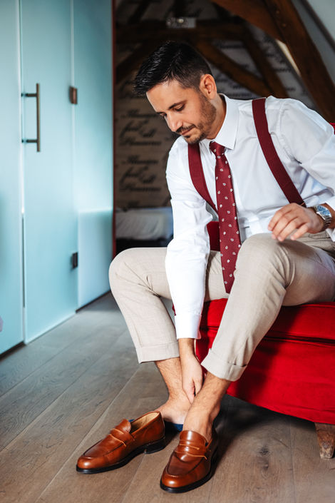 Préparatif du marié et ses témoins