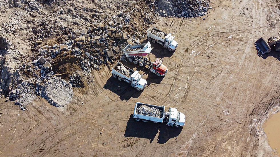 trucks-unloading-demo
