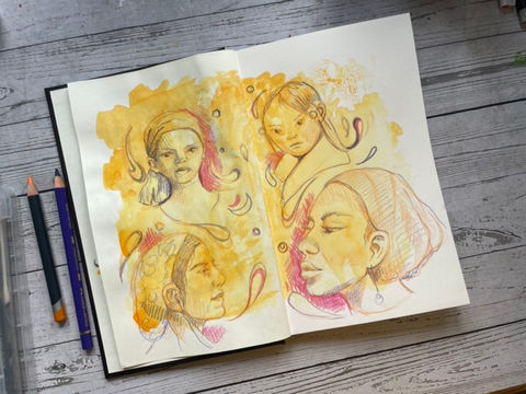 Embark on a creative journey with Makings and Musings! Join our welcoming community of women, aged 35-60, new to art, in live monthly sessions. Paint, draw, and sketchbook together, embracing a relaxing and inclusive atmosphere. Let's build confidence and create art without the pressure of perfection.