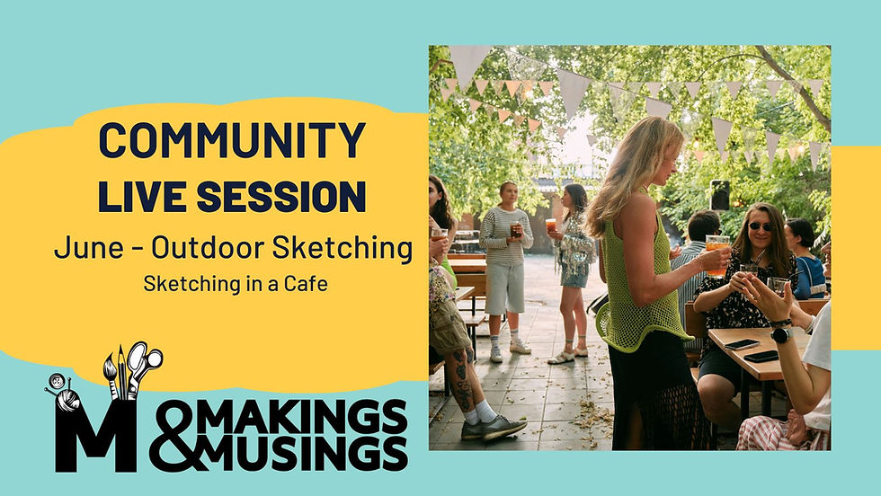 Outdoor Sketching - Sketching in a cafe