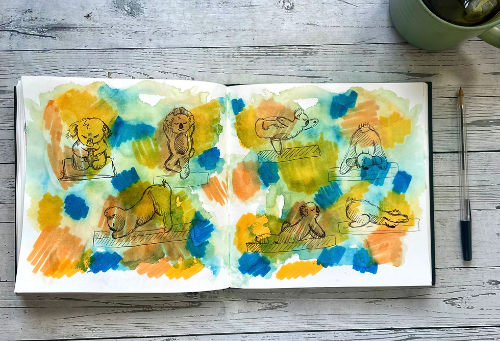 How to draw in a sketchbook