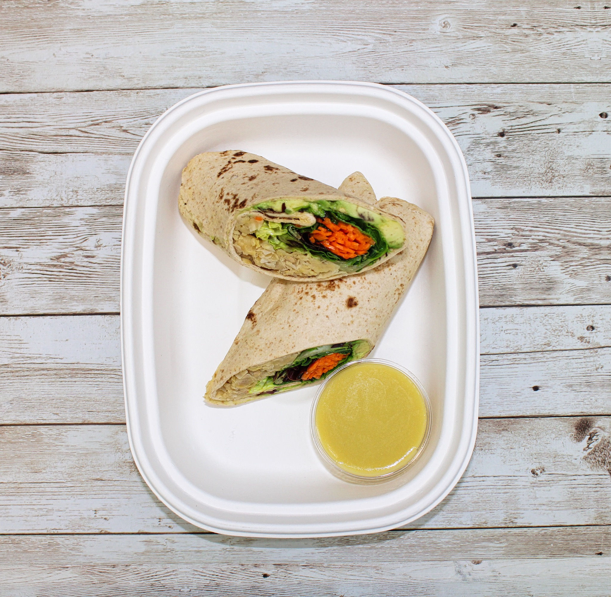 Honey-Dijon Chickpea Wrap