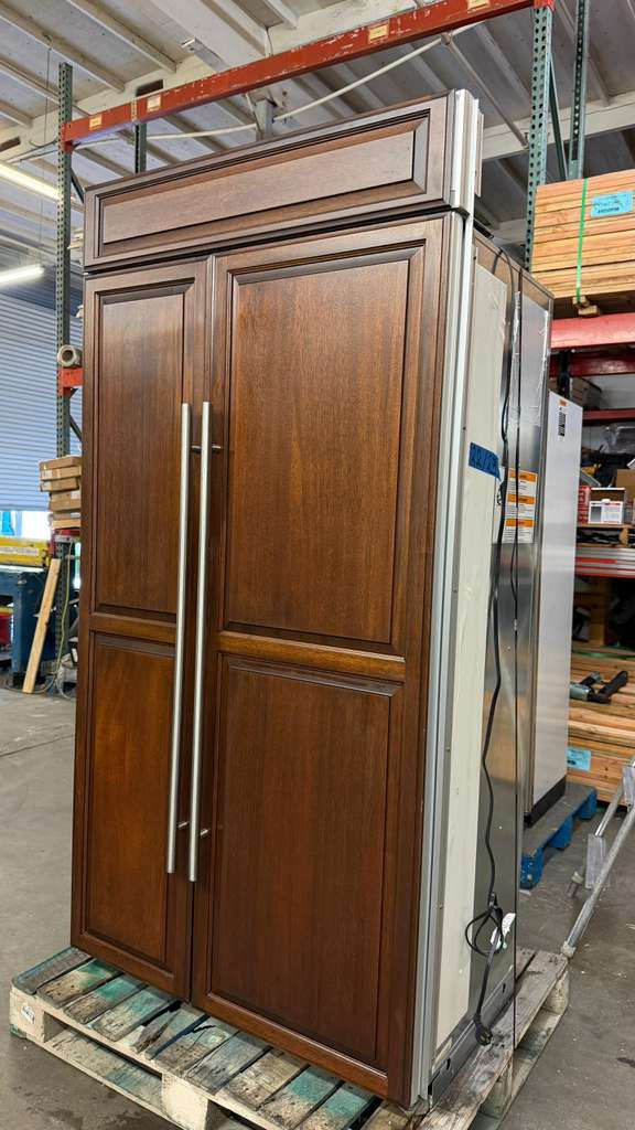 Thumbnail: REFURBISHED KITCHENAID 42" REFRIGERATOR w/$3k wood panels KSSO42FMX