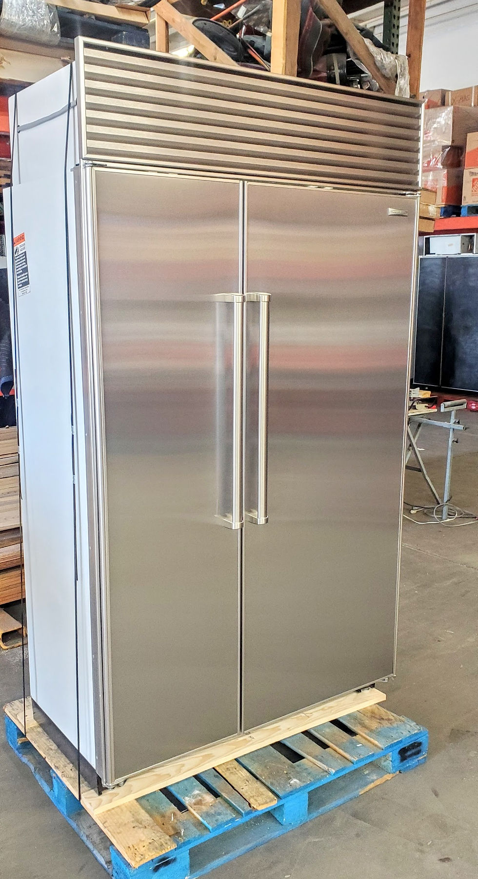 #322 REFURBISHED SUB-ZERO 632 48" REFRIGERATOR PERFECT STAINLESS PRO HAND