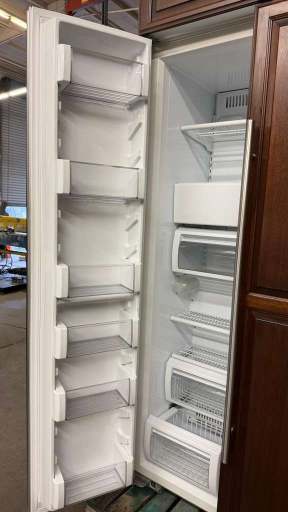 Thumbnail: REFURBISHED KITCHENAID 42" REFRIGERATOR w/$3k wood panels KSSO42FMX