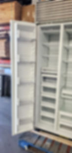 Thumbnail: REFURBISHED SUB-ZERO 36" REFRIGERATOR STAINLESS DOORS TUBE HANDLE