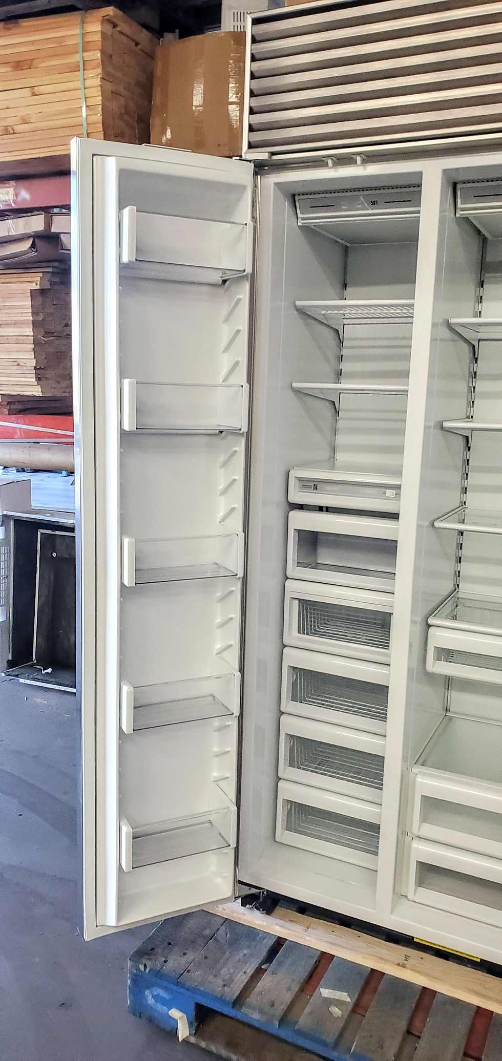 Thumbnail: #270 REFURBISHED SUB-ZERO 36" REFRIGERATOR PERFECT STAINLESS & TUBE HANDLES