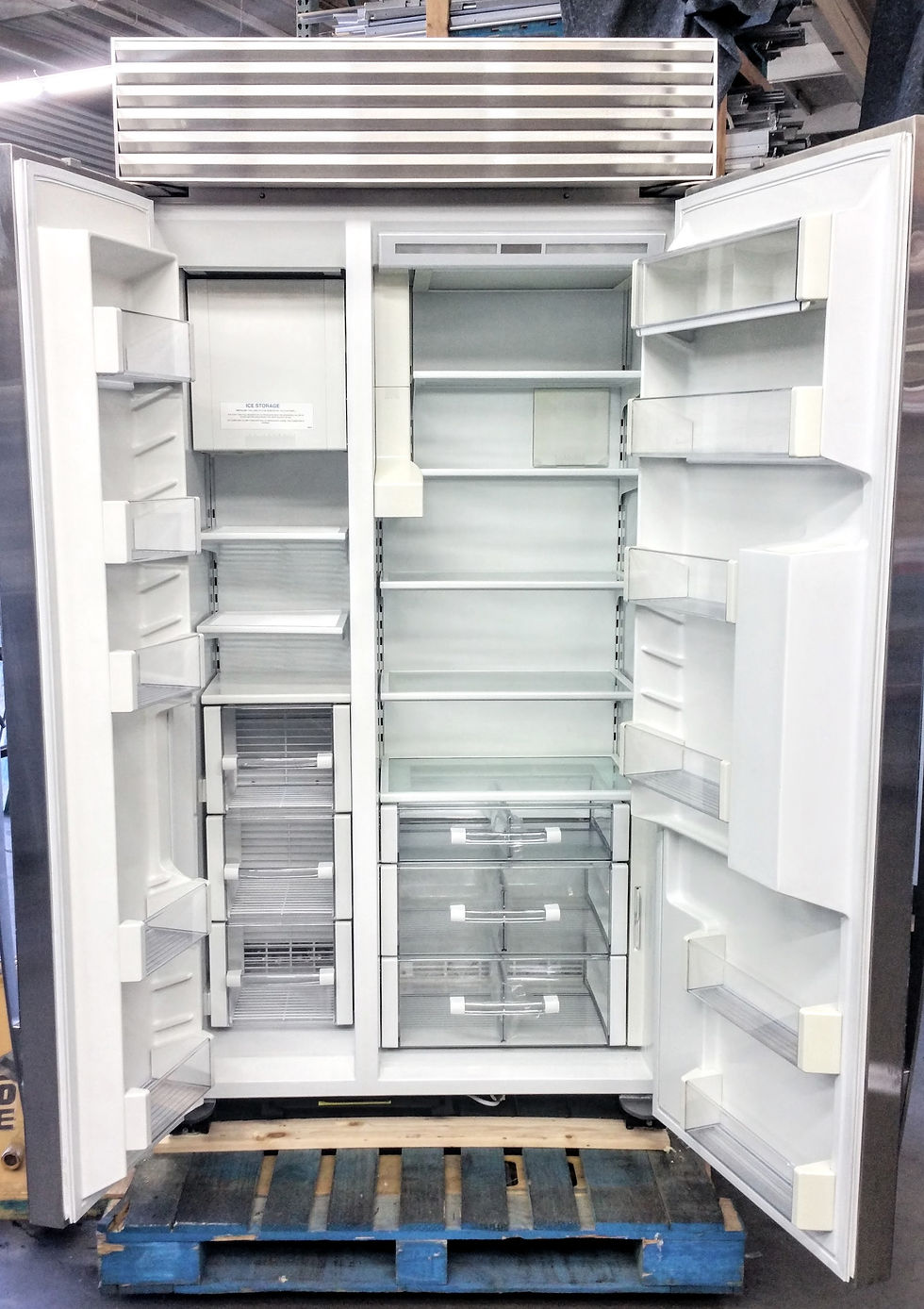 Thumbnail: #168 REFURBISHED 42" SUB-ZERO BI-42SD REFRIGERATOR PERFECT STAINLESS