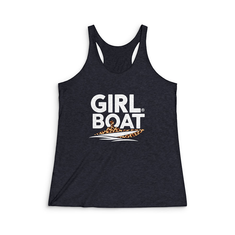 Thumbnail: Girl Boat Leopard Classic Racerback Tank Top – 