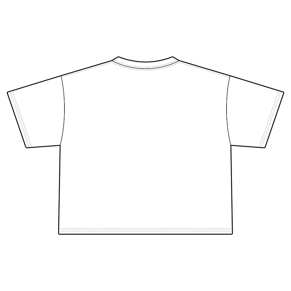 Thumbnail: Girlboat Retro 80s Neon Cropped Graphic Women's T‑Shirt