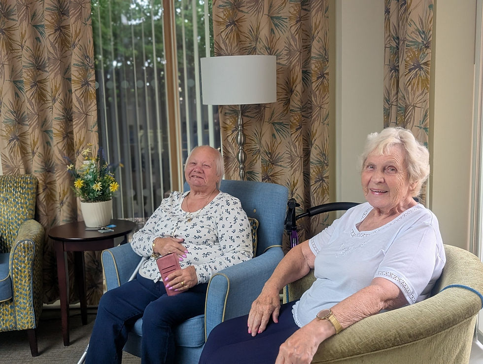 Our local residents Glenis and Pauline