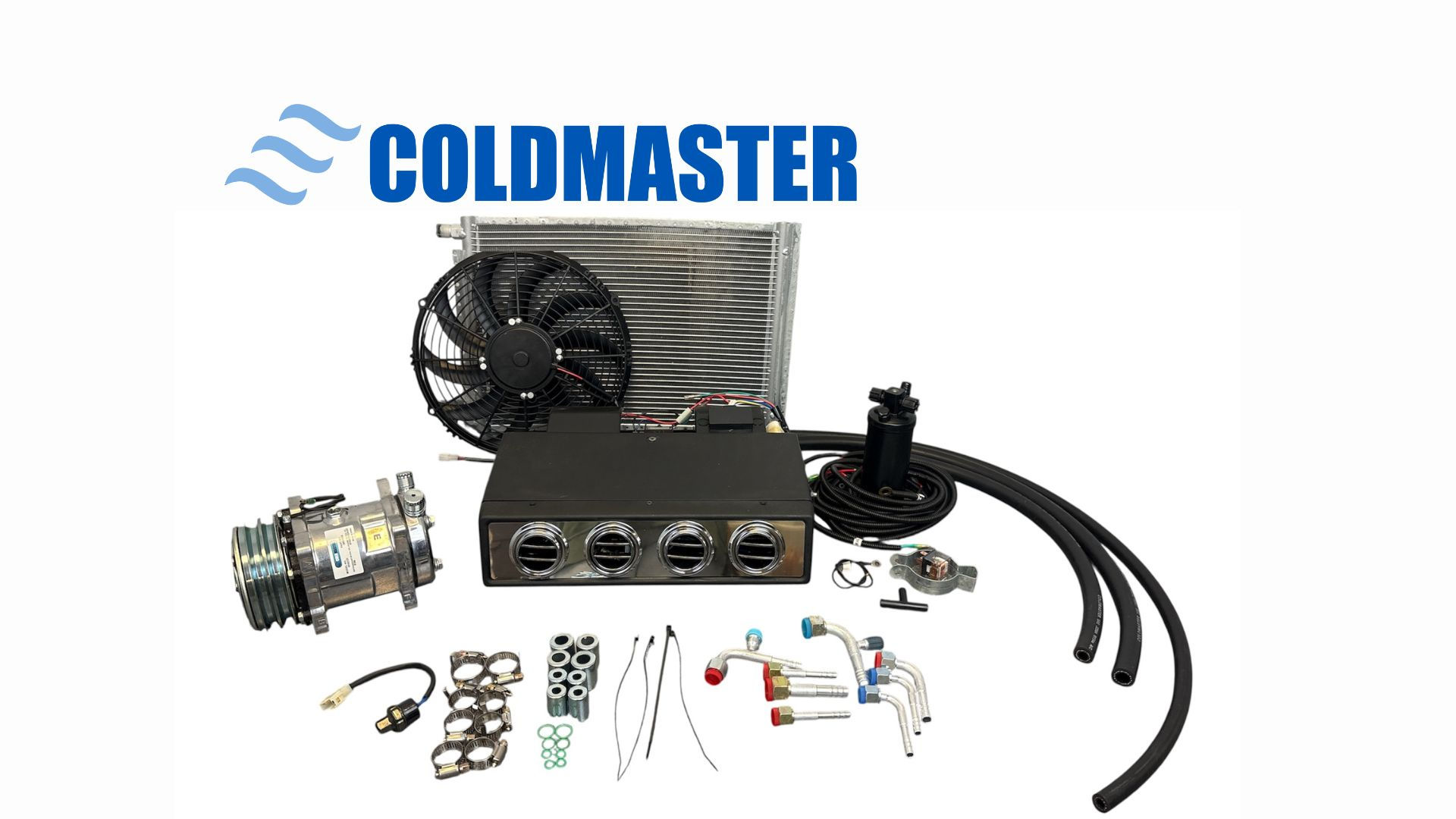 A/C KIT UNIVERSAL UNDERDASH EVAPORATOR - 404 12V "PREMIUM" MIRROR FINISH