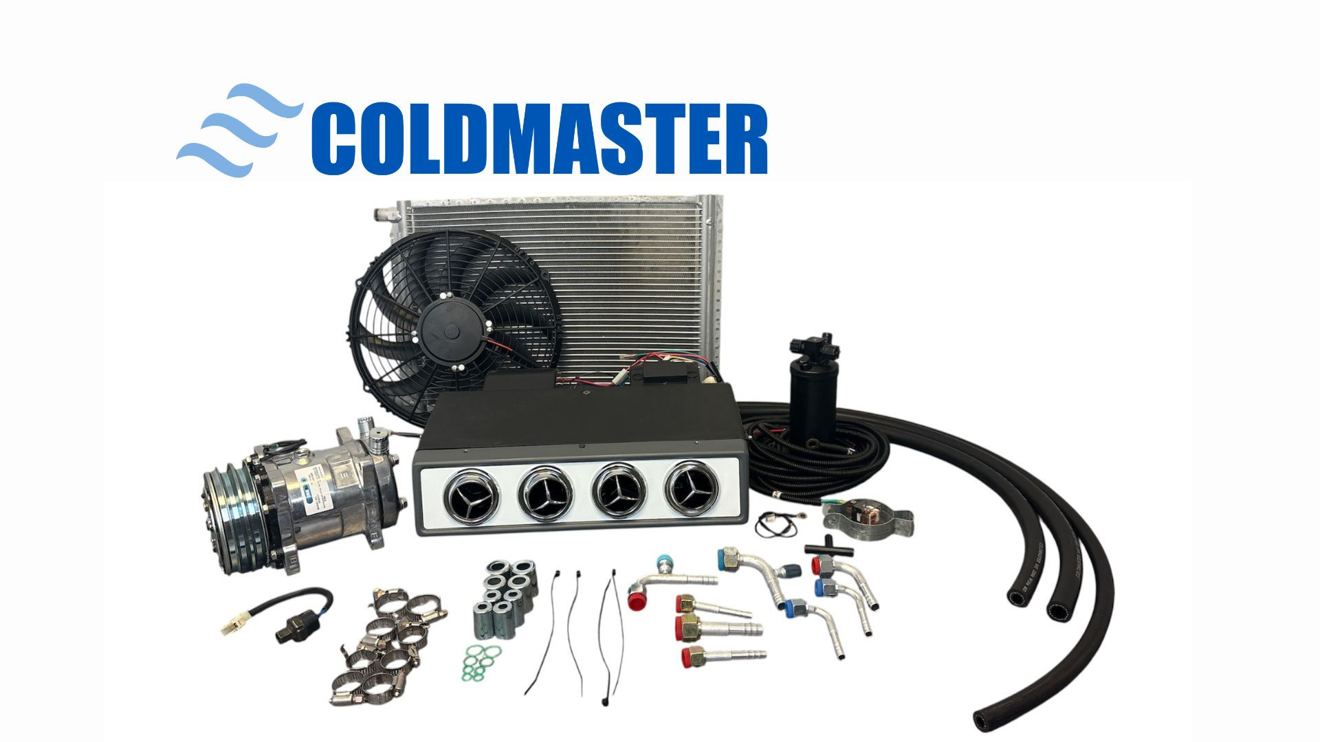 A/C KIT UNIVERSAL UNDERDASH EVAPORATOR - 404 12V "PREMIUM" WHITE FINISH