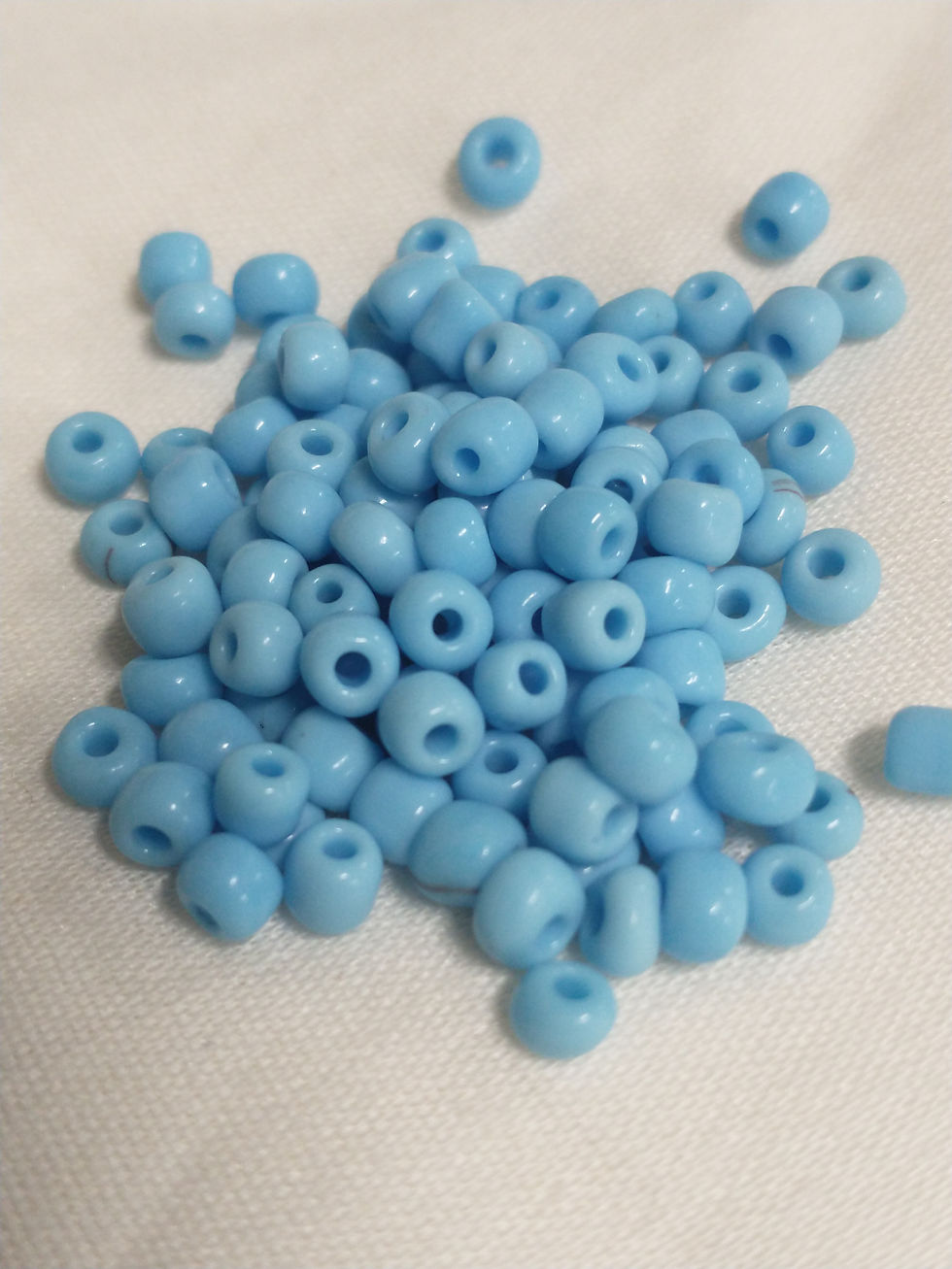 Thumbnail: Vintage Glass 6/0 Opaque Pony Beads
