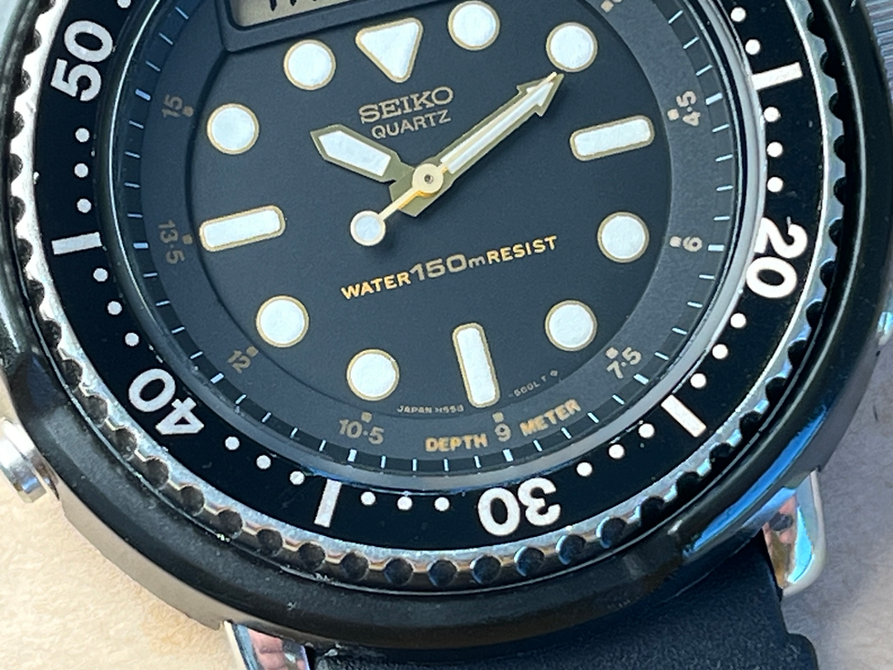 Thumbnail: Vintage 1984 Seiko H558-500A Golden “Arnie" Diver’s 150M Watch Original JDM
