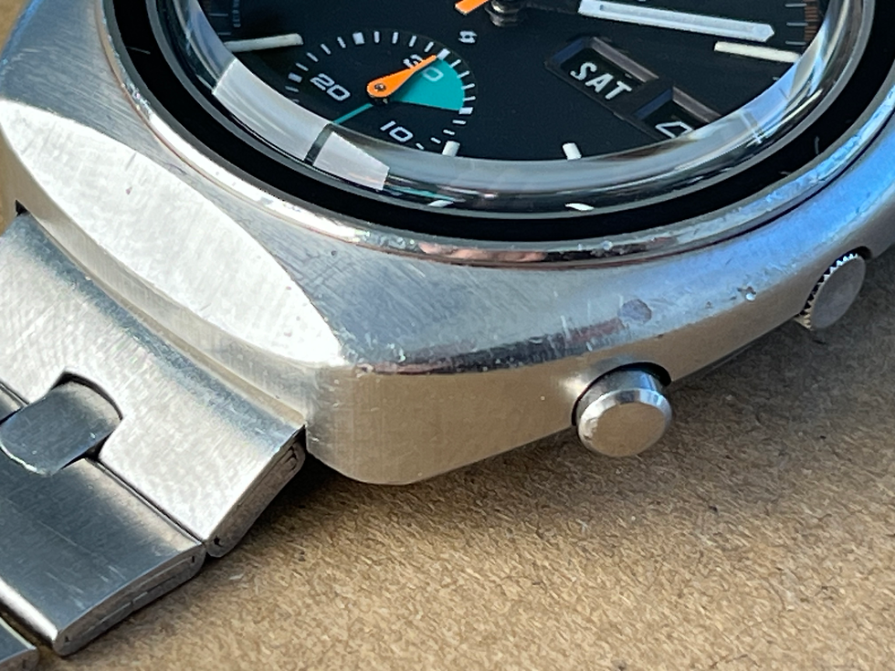 Thumbnail: Vintage 1971 Seiko 6139-8002 Speedtimer Serviced JDM Day Date Original