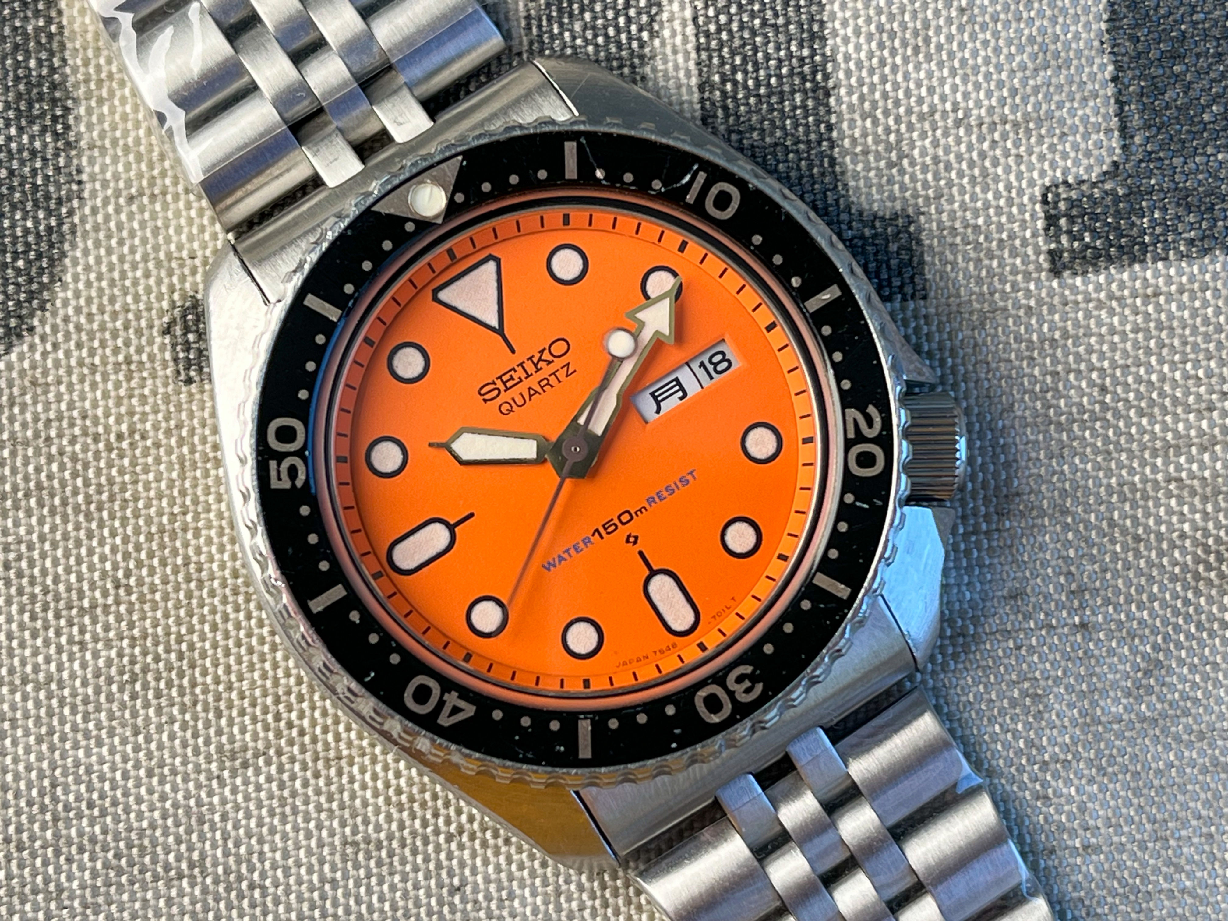 Vintage 1981 Seiko 7548-700C Divers Watch SERVICED All Original JDM Dive Watch