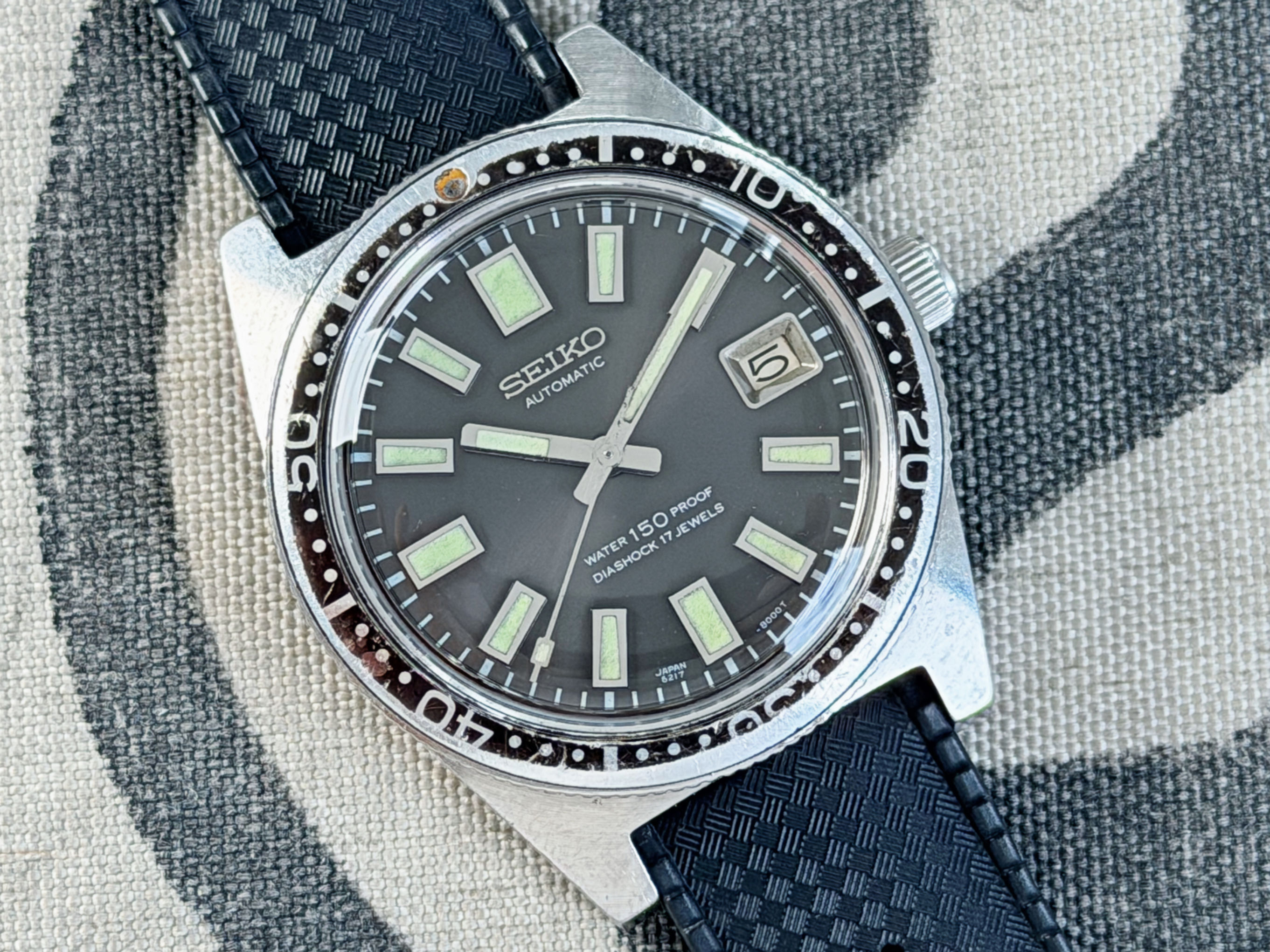 Vintage 1965 Seiko 6217-8000 Serviced 62MAS Rare JDM Divers Watch All Or