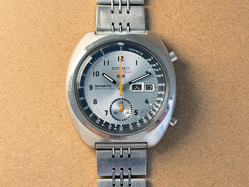 Thumbnail: Vintage 1970 Seiko 6139-7010 SpeedTimer "Iceberg" JDM Serviced Original