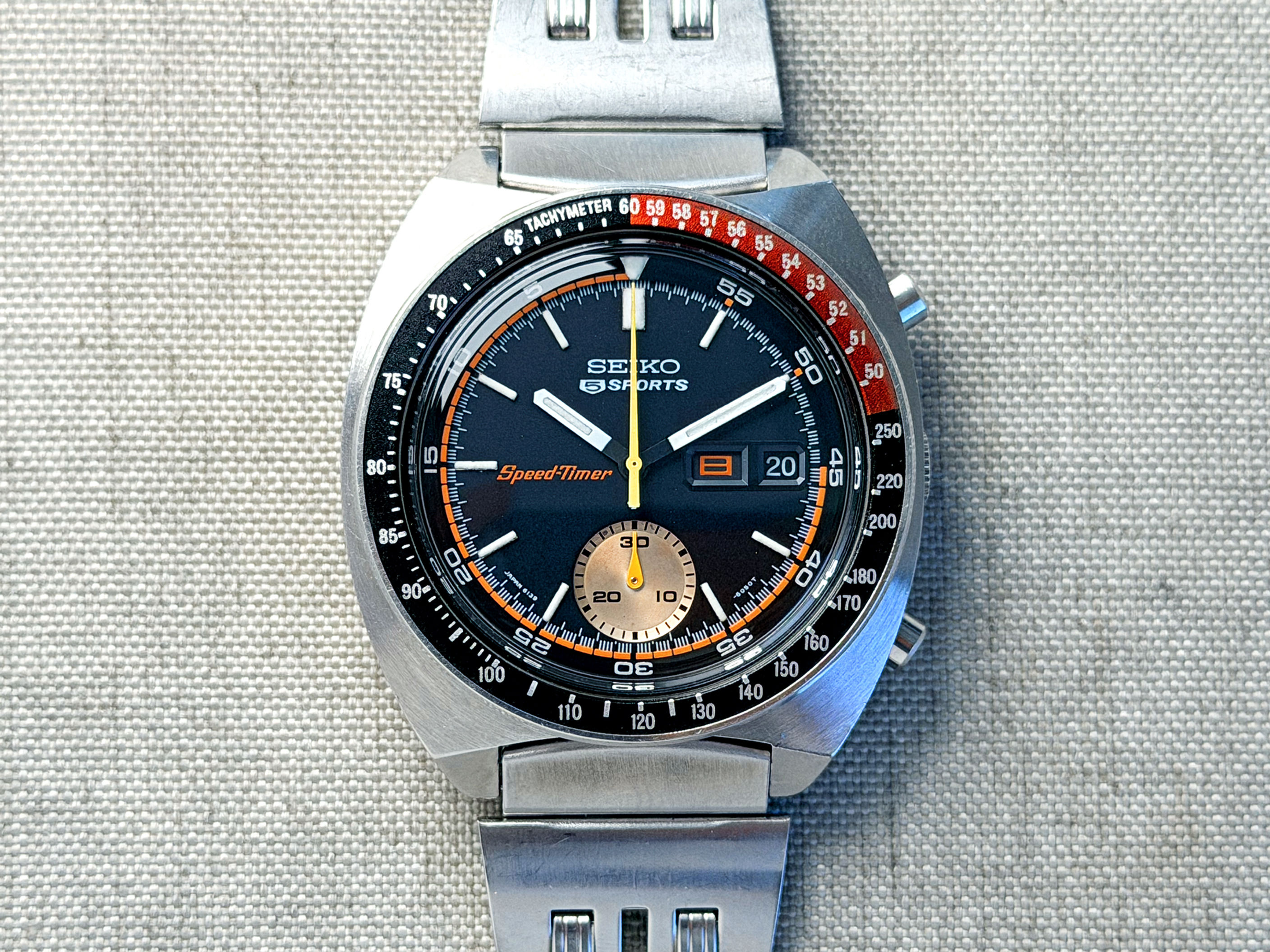 Vintage 1972 Seiko Speed-Timer 6139-6032 JDM Serviced Original