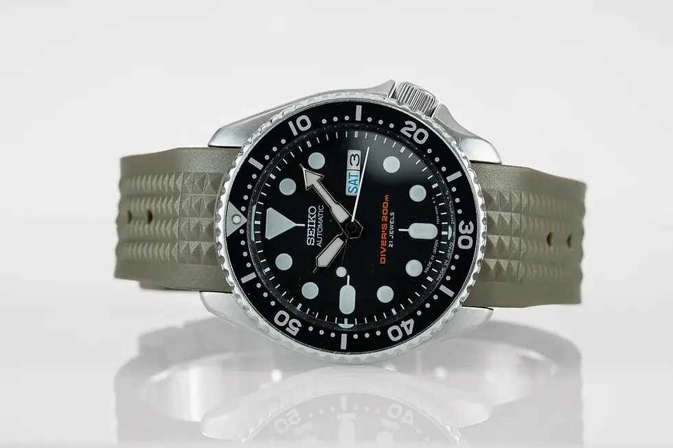Thumbnail: Custom Curved Waffle Strap (SKX007, SRPD "5KX", SSK GMT)