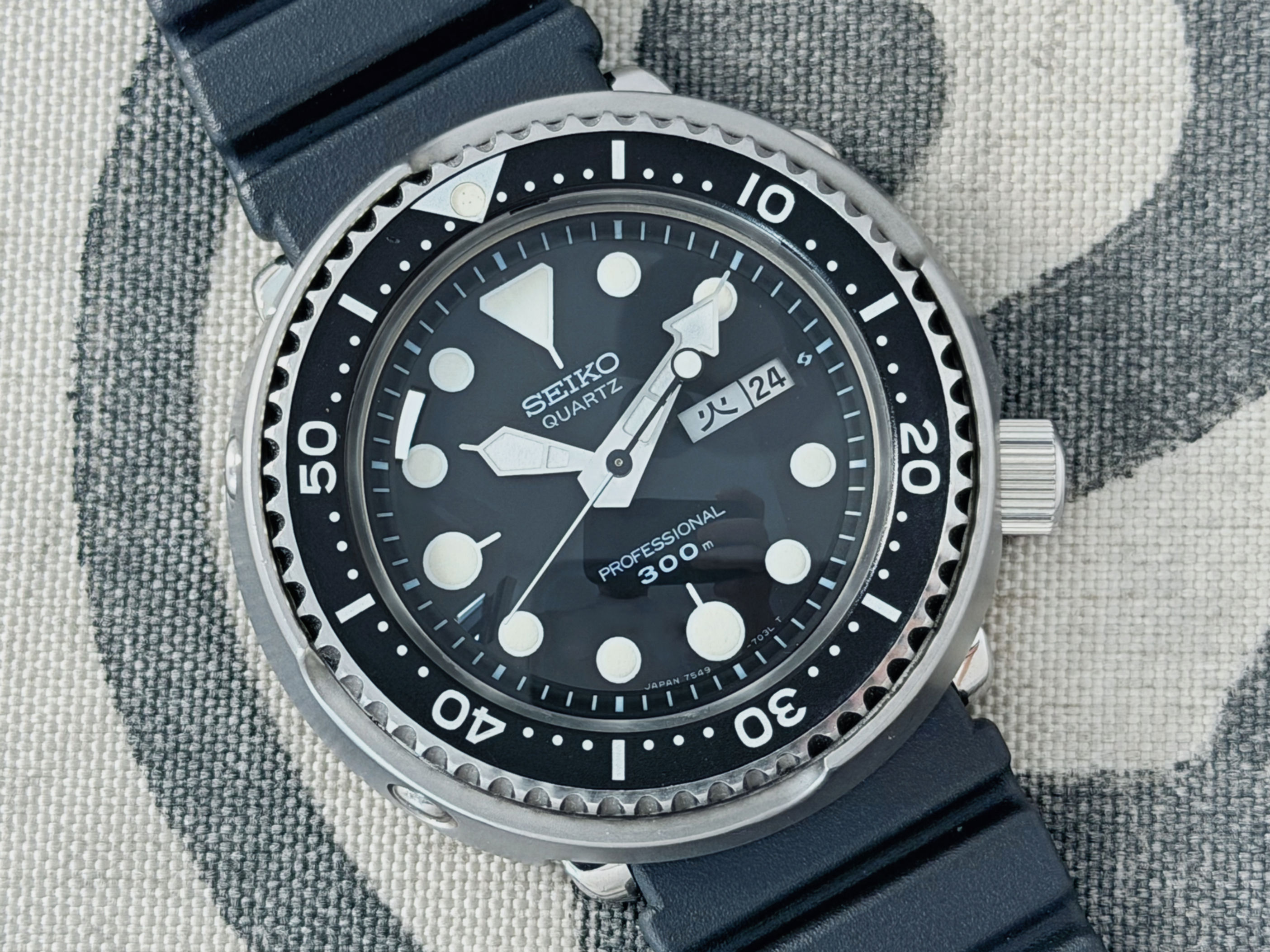 Vintage 1983 Seiko 7549-7010 Tuna Professional 300m Serviced Watch Original