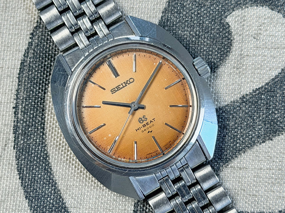Thumbnail: Vintage 1969 Grand Seiko Serviced Linen Dial Hand Winding 4520-7000 37mm