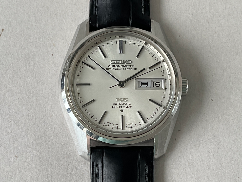 Thumbnail: Vintage 1973 King Seiko Chronometer Hi-Beat Automatic 5626-7041 Day Date JDM