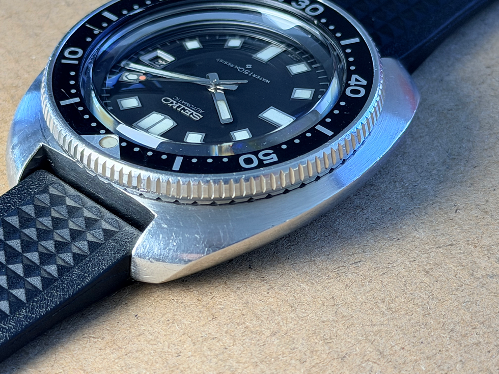 Thumbnail: Vintage 1973 Seiko Diver 'Willard' 6105-8110 Serviced With Original Strap