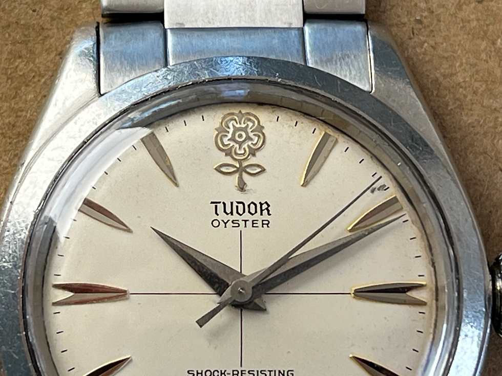 Thumbnail: Vintage 1960 Tudor Big Rose Oyster Ref 7934 Serviced 34mm