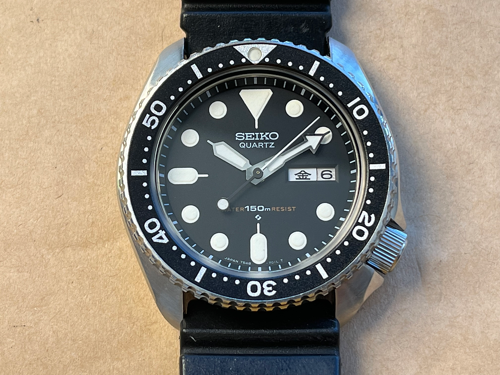 Thumbnail: Vintage 1980 Seiko 7548-7000 Divers Watch Original with Guarantee Instructions