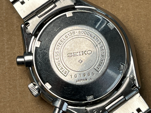 Vintage 1971 Seiko Reverse Baby Panda 6138-8000 Gray Dial Serviced