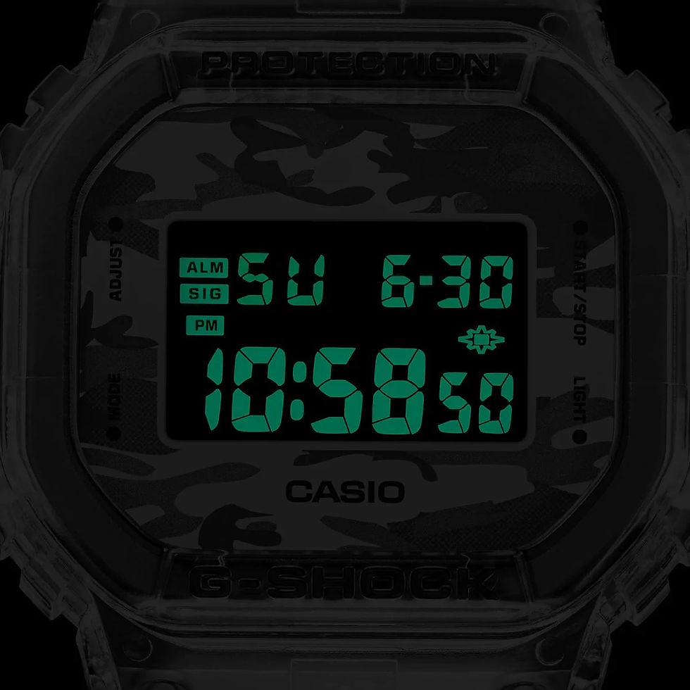 Thumbnail: G-Shock DW5600SKC-1D Camouflage Dial Translucent Bezel