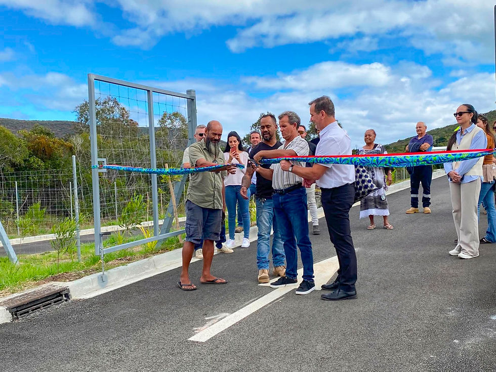 Inauguration de la déchèterie de la commune de Voh.