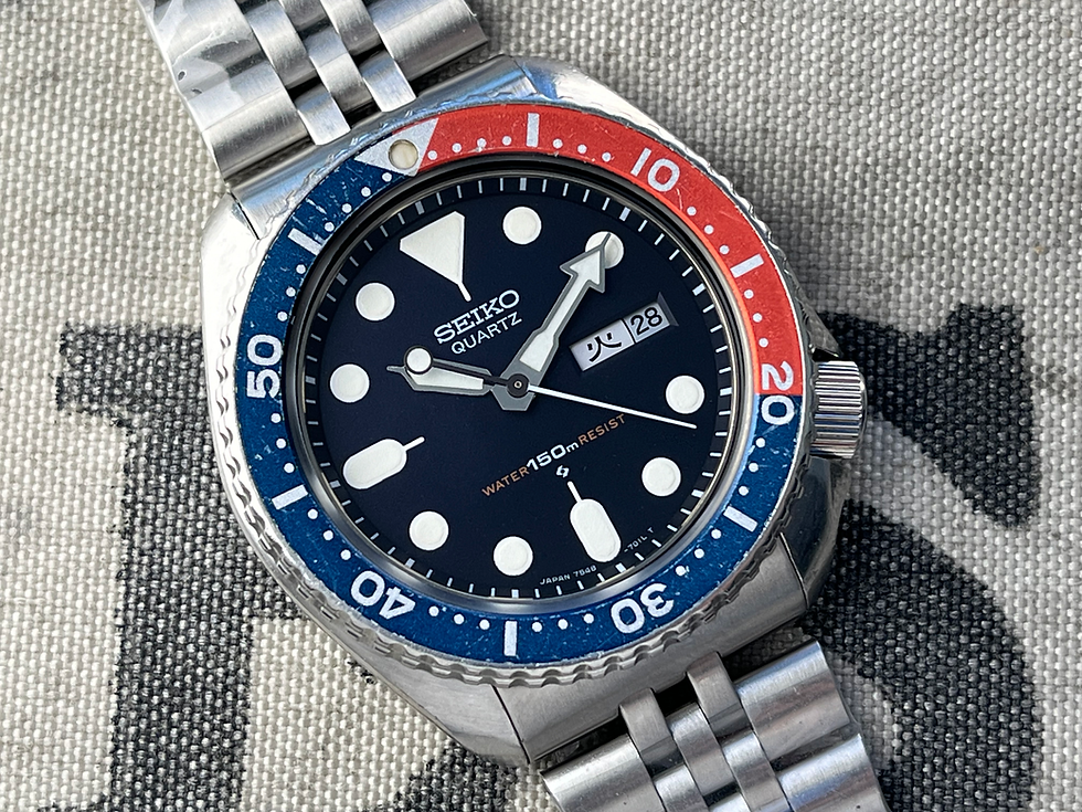 Vintage 1980 Seiko 7548-700B Serviced Rare JDM Divers Watch All Original
