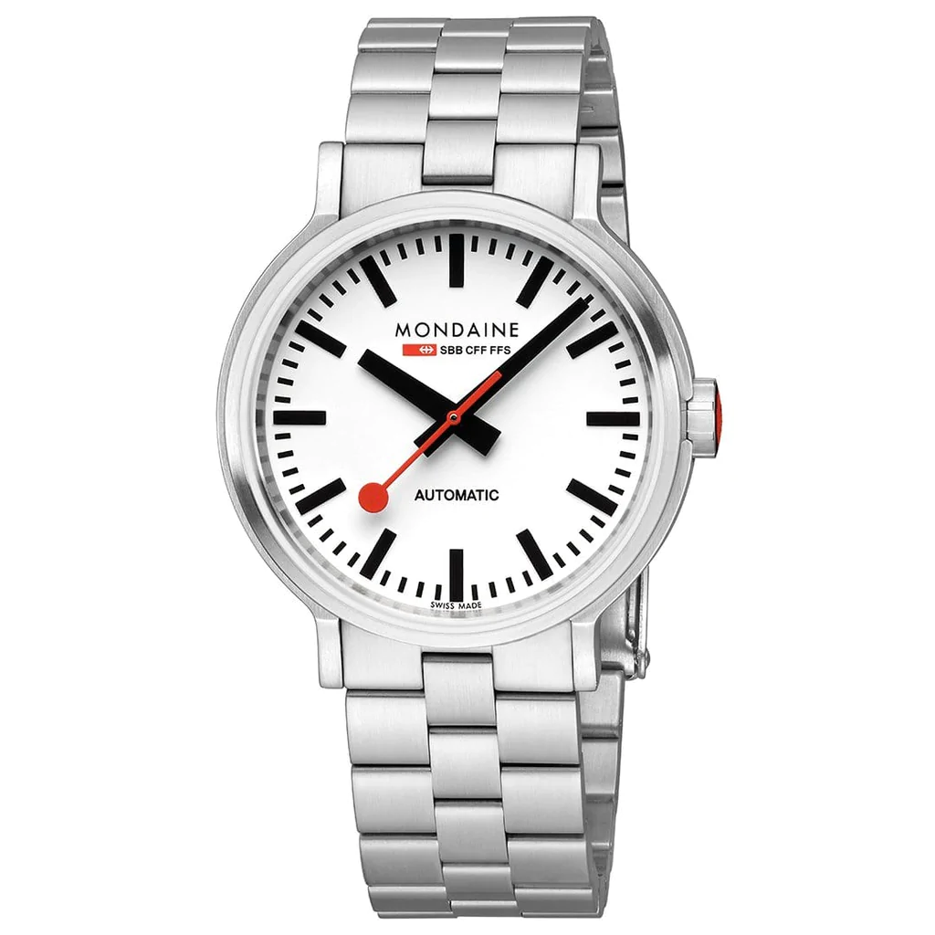 Thumbnail: Mondaine Official Swiss Railways Stainless Steel 41mm Automatic MST.4161B.SJ