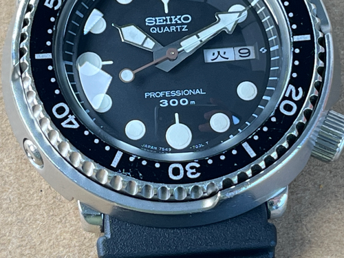 Vintage 1979 Seiko 7549-7010 Serviced Tuna with Original Papers
