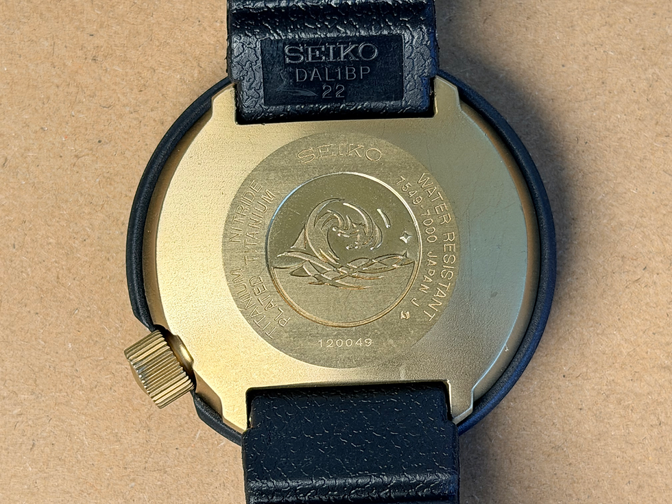 Thumbnail: Vintage 1981 Seiko 7549-7000 Titanium 600M JDM Professional Dive Watch Serviced