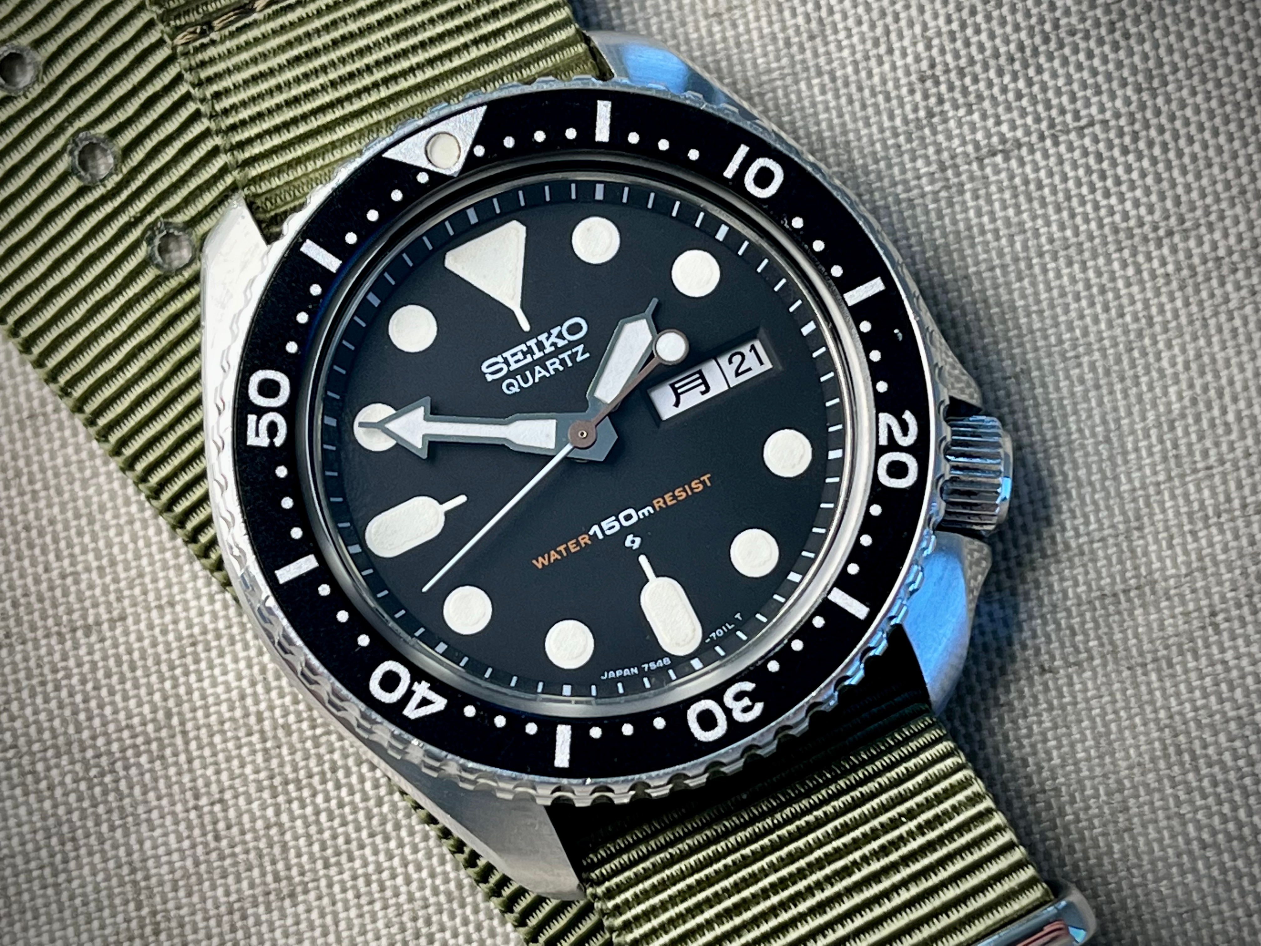 Vintage 1981 Seiko 7548-7000 Divers Watch SERVICED Original JDM Dive Watch