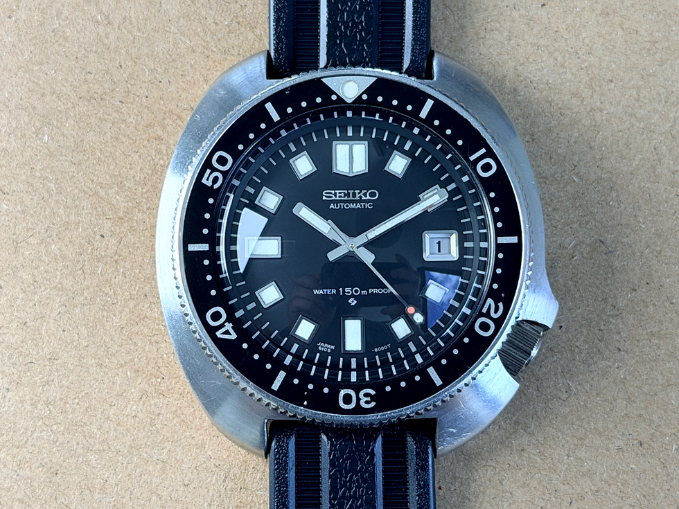 Thumbnail: Vintage 1970 Seiko Diver 'Double Proof' 6105-8110 Willard With Box Serviced