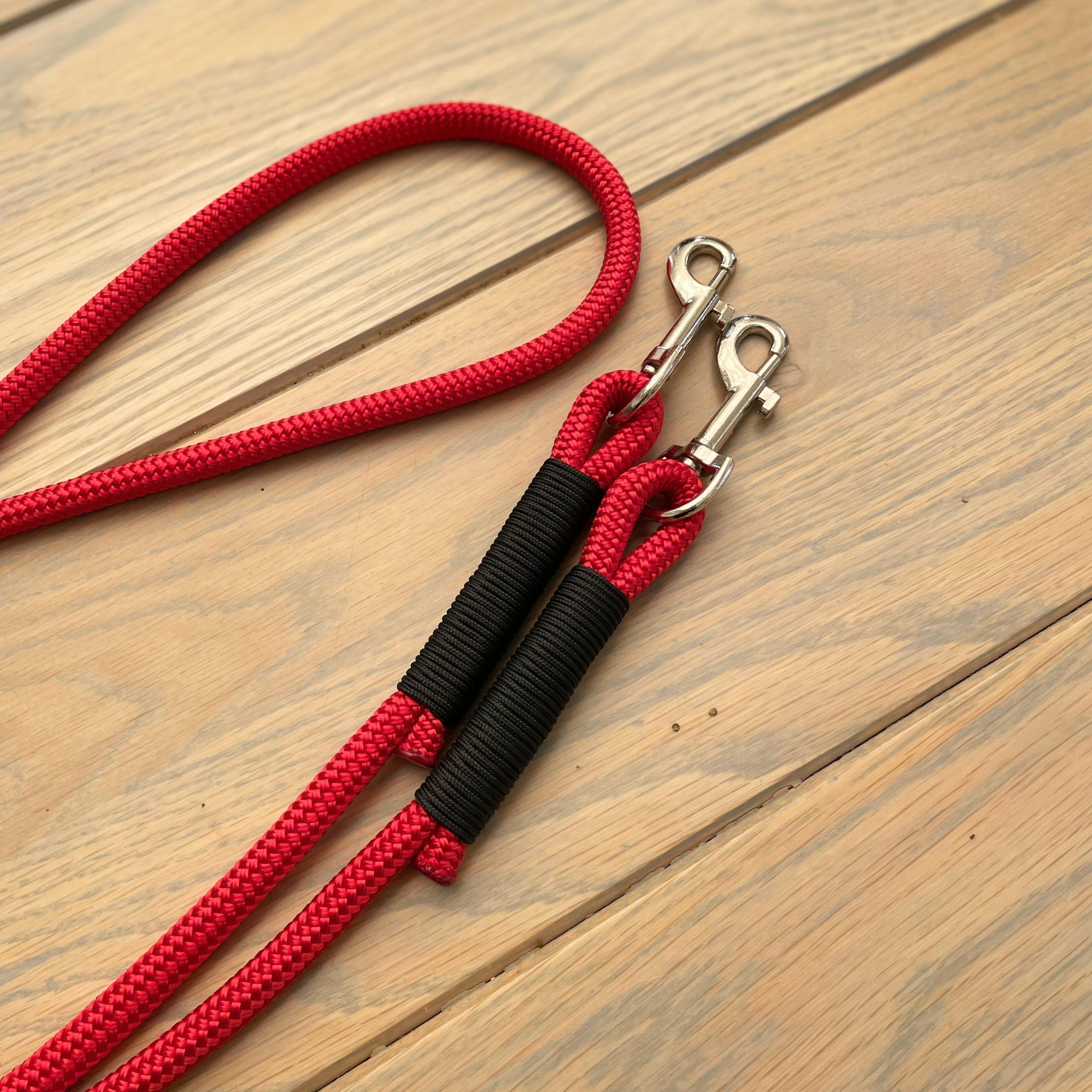 The Tack Studio's Reins in Red and Black