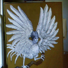 Canto XIII - The Harpy (Out of the House of Caesar), oil on canvas, 152.5 x 122cm