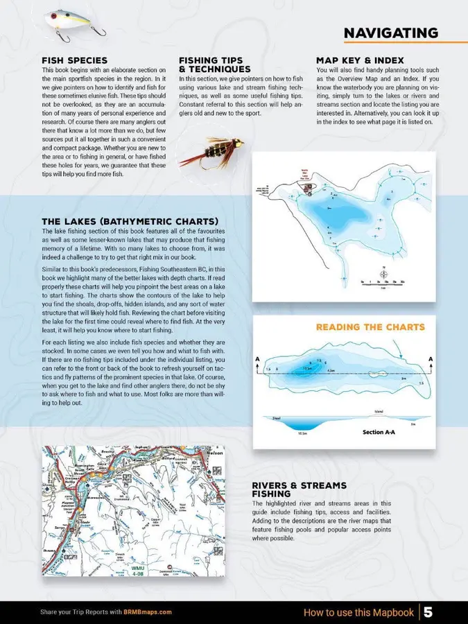 Thumbnail: Back Road Map Books BRMB Kootanay Region BC - Fishing Charts Collection
