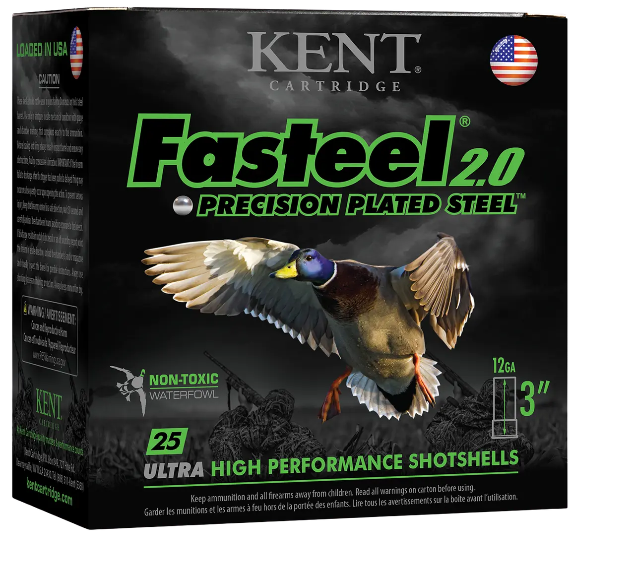 12G Kent Fasteel 2.0, 3", 1-1/8oz, #4
