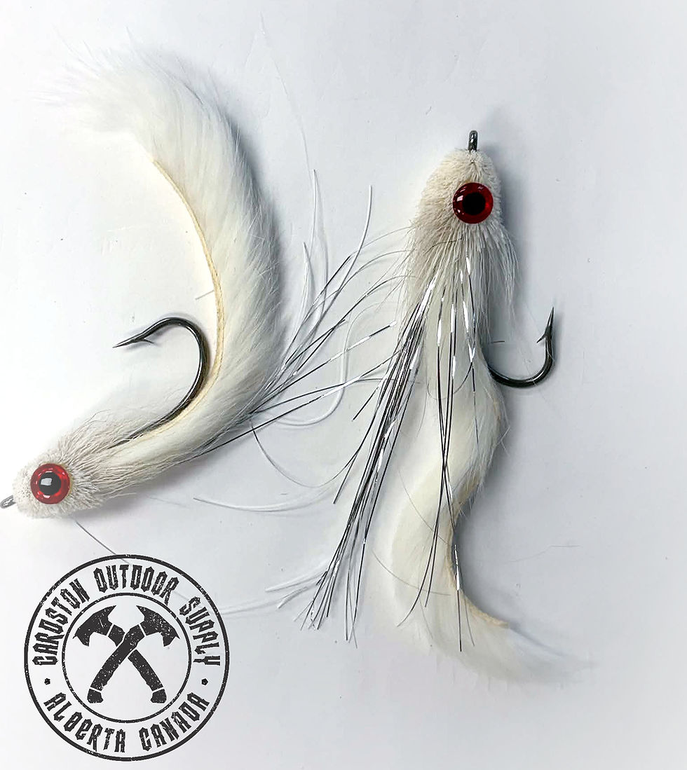 Thumbnail: White Deer Hair Bunny Pike Fly 5/0