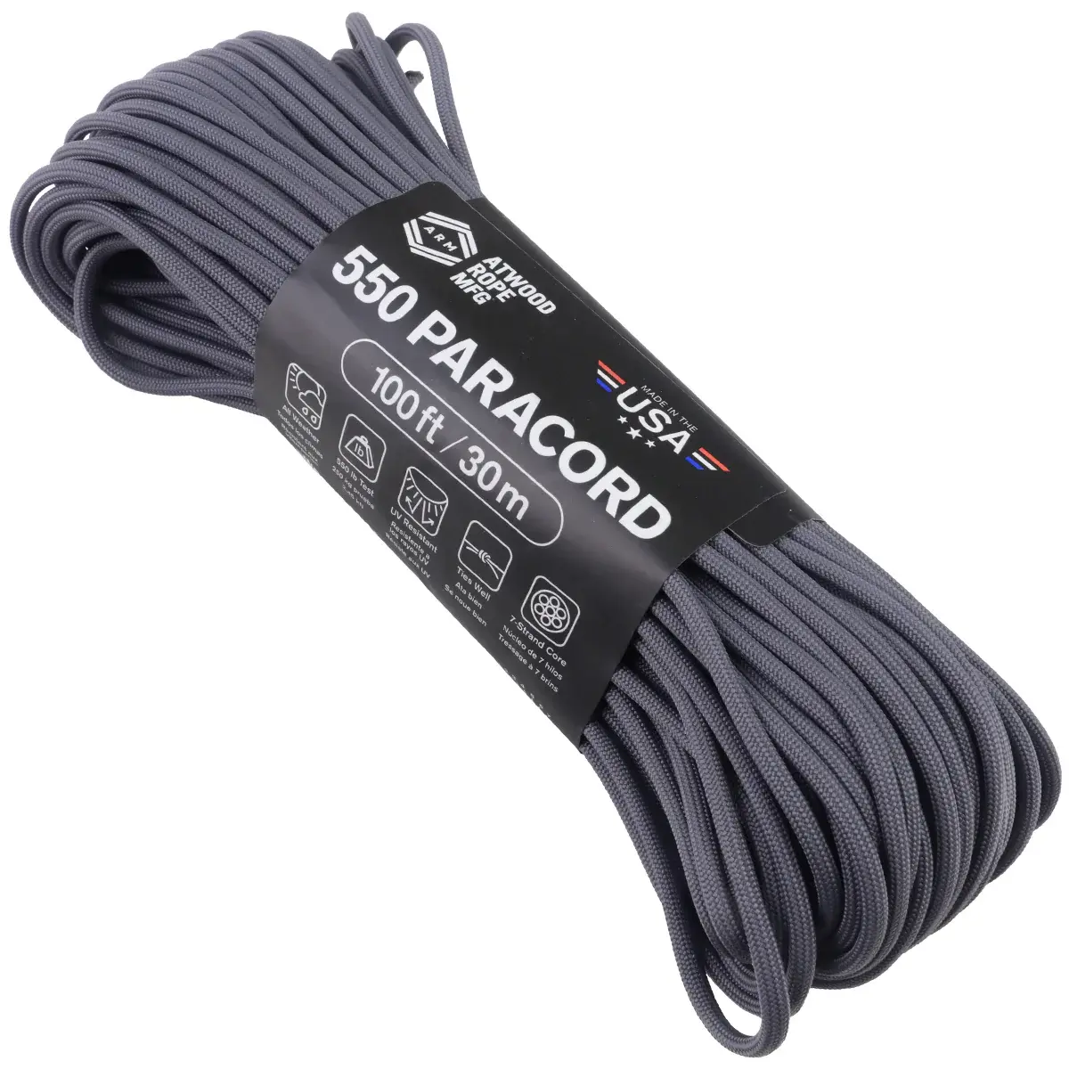 550 Paracord Graphite