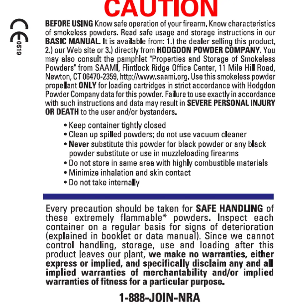 Thumbnail: Hodgdon Varget Rifle Powder