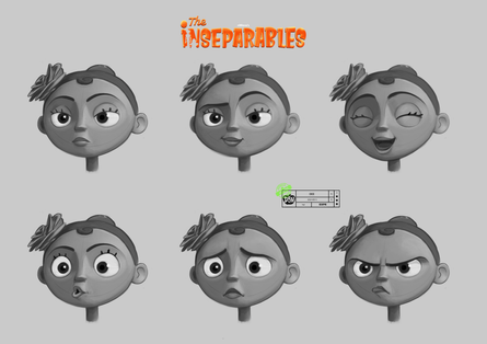 Dee, expression, the inseparables, character design, concept art, inge van der veen