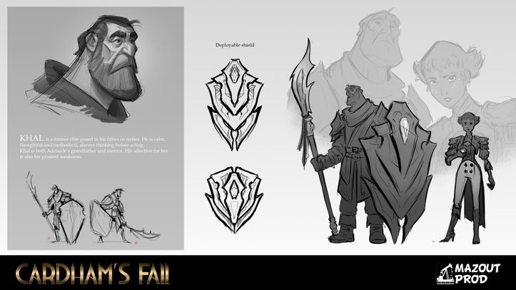 Cardham's Fall, character design by Inge van der Veen, Khal