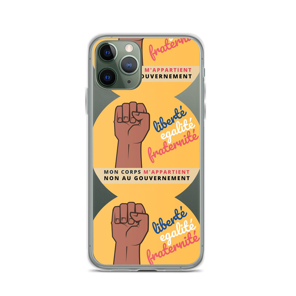 Thumbnail: Etui iPhone | Mon corps m'appartient | Jaune